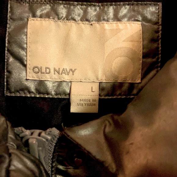Vintage Shiny Metallic Puffy Coat ~Large~Old Navy - Picture 5 of 8
